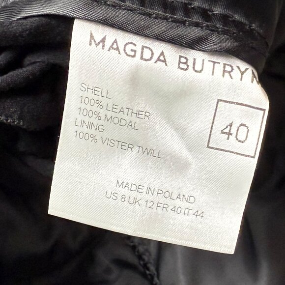 Magda Butrym Black Leather Wrap Halter Bodysuit 8 - Picture 11 of 13